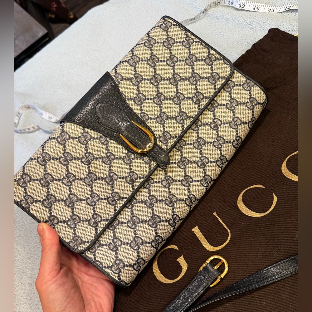 Gucci - Monogramma GG Vintage Ophidia - Crossbody bag navy vintage